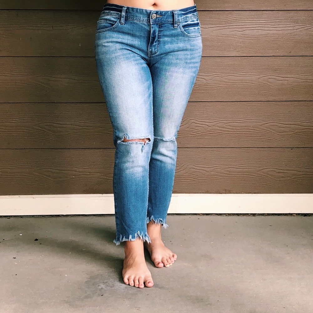 Free People Frayed Jeans